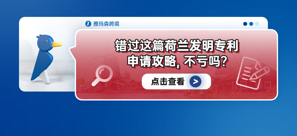 错过这篇荷兰发明专利申请攻略，不亏吗？